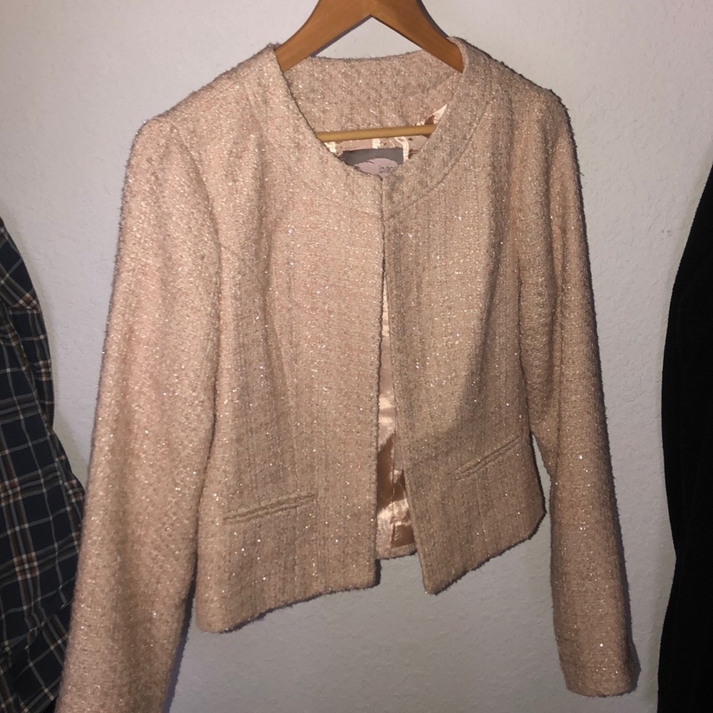light pink jacket
